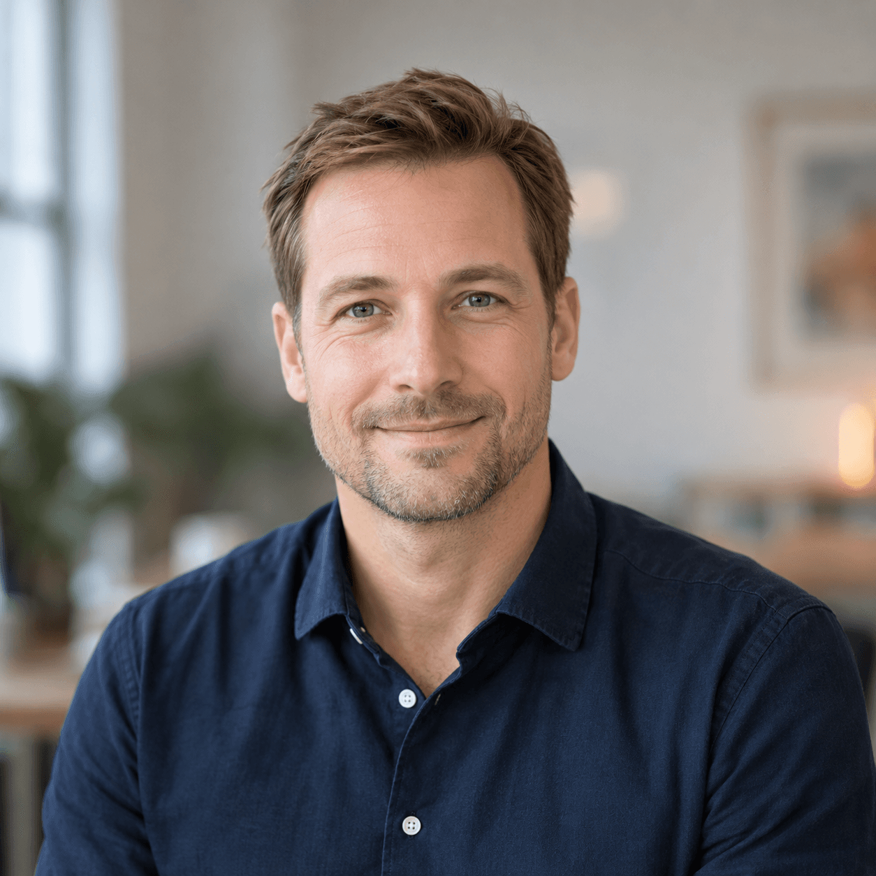 AI-generated fictional portrait for the Daniel Weber template