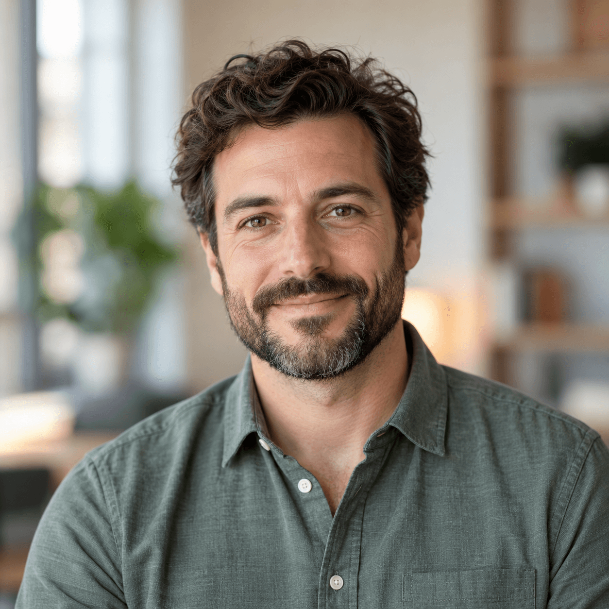 AI-generated fictional portrait for the Marco Rossi template